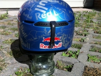Logo Design Red Bull Airbrush Helm Back