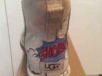 ugg airbrush roy lichtenstein design  shoes