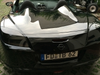 Folierung carwrapping opel gt carbon black