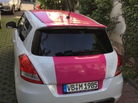 carwrapping lady style pink fulda