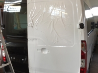 vollfolierung carwrapping Renault master heck