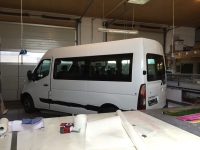 vollfolierung carwrapping Renault master weiss
