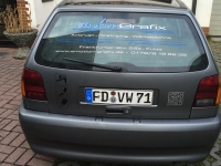 vollfolierung vw polo 6n heck