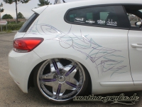 Pinstriping-blattsilber-sirocco heck close